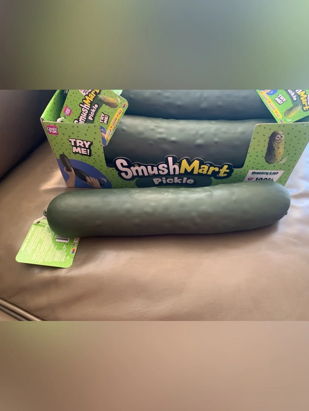 Giant Squishy 15-Inch Pickle 🥒 by RMS SmushMart